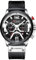 CURREN Herren-Armbanduhr, Quarz, analog, Kalender, Armbanduhr für Herren, modische wasserdichte Armbanduhr mit Lederband, silber, Chronograph, Quarz-Uhrwerk