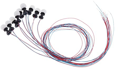 Sharplace 10 / Pack Modelleisenbahn Zuglampen, Mini Rasenleuchten, Straßenlaternen, Beleuchtungs LEDs für mini Size Garden HO Maßstab 1: 100 6V