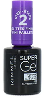 Rimmel Super Gel Step 1 & Step 2 12ml 002 Glitter Finish