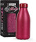 I-Drink Gourde isotherme à double paroi en acier, couleur paillettes rose clair, 500 ml