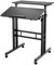 SogesHome Höhenverstellbarer Computertisch, Stehpult Computertisch Laptop-Schreibtisch Arbeitsplatz, Arbeitszimmer, pc ständer mit Rollen, Schreiben, Malen, ZS-101-BK