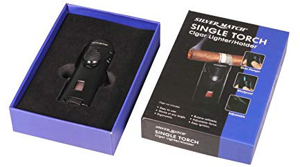 SILVER MATCH Turbo-Cigarren-Feuerzeug
