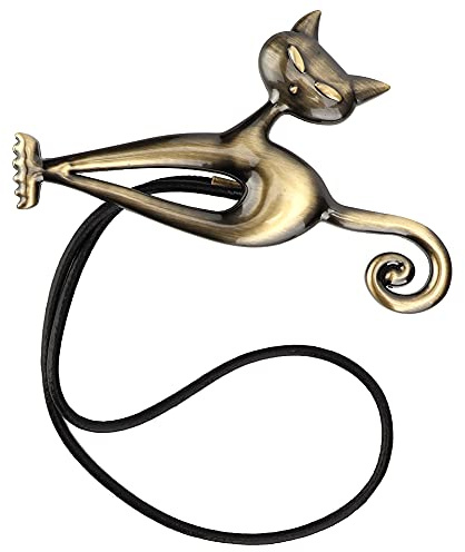 Pince de Rideau d'embrasse de Rideau de Chat Mignon exécution exquise magnétique pour la décoration de la Maison Divers Rideaux(Qinggu)