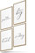 BLCKART Poster-Set Office Motivation 01 - moderne Wandbilder mit Sprüchen - Premium Poster für Arbeitszimmer - Bilder zur Wanddekoration im Büro - Größe A4