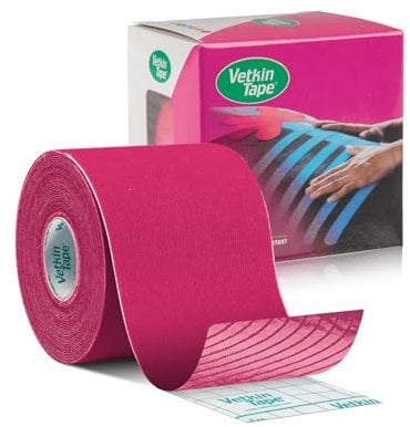 VetkinTape® Veterinary Kinesiology Tape Pink | kinesiology Tape For Horses & Dogs | Equine & Canine Kinesiotape | Latex Free and TÜV Quality Mark Certified Ktape | 6cm-5m | Pack of 1 Roll
