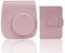 Custodia per fotocamera istantanea compatibile con Fujifilm Instax Mini 11/9/8/8 + custodia in pelle PU con tasca e tracolla regolabile Mini album fotografico