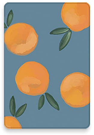 WunM Studio CE case for kindle Case For Kindle,Case For Kindle Touch 2014 (Kindle 7 7Th Generation) Ereader Slim Protective Cover Smart Case For Model Wp63Gw-Apple Orange Fruit Art,Blue,Pq94Wif