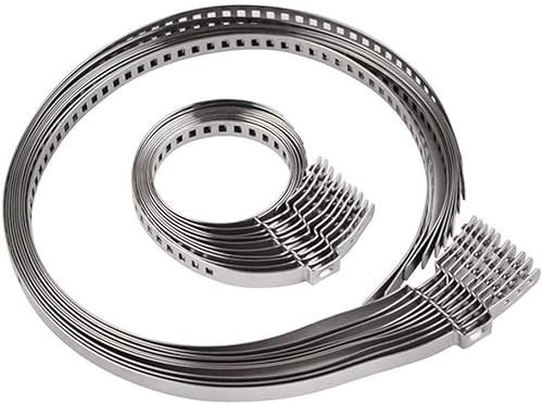 Surakey 10 Stück Edelstahl CV Gelenkschelle Set, CV Boot Clamp Sortiment Kit,Achsmanschette Schelle 70mm-127mm Einstellbar Schellen Klemmschelle Antriebswelle Gelenk Boot Crimp Clamp Kit