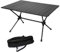 Klzzuk Tragbarer Klappbarer Campingtisch, Höhenverstellbare Aluminiumlegierung Eierbrötchen-Tisch, Anhebbarer Campingtisch im Freien mit Aufbewahrungstasche für Garten, Picknick, Strand