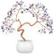 Nupuyai Amethyst&Aquamarine Kristall Baum Feng Shui Edelstein Baum mit Keramische Basis, Glücksbaum, Geldbaum Geschenk, Hochzeit Deko für viel Glück 8-9,5 Zoll