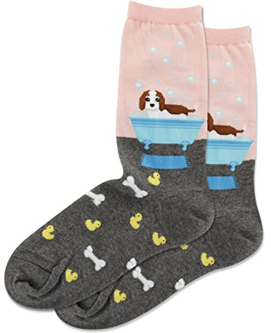 Hot Sox Damen Socken mit Hundemotiv, Peri, 42 EU