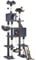 Yaheetech Arbre à Chat Géant Hauteur 209 cm Multiniveau avec Poteaux en Sisal Arbre pour Chat en Bois avec Griffoirs 2 Perchoirs Design Mignon 2 Grandes Niches Panier Hamac 2 Boules Gris Foncé