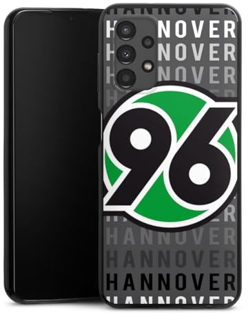 DeinDesign Slim Case extra dünn kompatibel mit Samsung Galaxy A13 4G Silikon Handyhülle schwarz Hülle Hannover 96 H96 Offizielles Lizenzprodukt