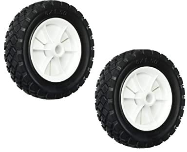 Set Of 2 150mm Semi Pneumatic Multi Purpose Wheels Rubber Replacement Tyre For Hobby Cart Toy Truck Building Trolley Cart Lawnmower Wheelbarrow Wheel