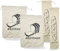 Brotsack 4 Stück, Brotbeutel aus 100% Leinen, 29,5 × 38,5cm - 14,7 × B 64,5cm Obstbeutel, für Brote und Backwaren Aller Art
