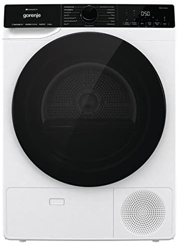 Gorenje DPNA93W Wärmepumpentrockner, 9 kg Kapazität, 15 Programme, ConnectLife WiFi, Auto Drain, Made in EU, Nature Dry, Twin Air, Sportprogramm, Schnellprogramm Energieklasse A+++