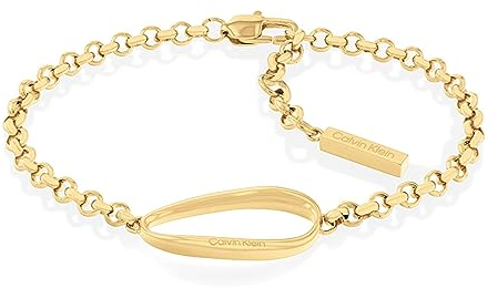 Calvin Klein Gliederarmband für Damen Kollektion PLAYFUL ORGANIC SHAPES Gelbgold - 35000358
