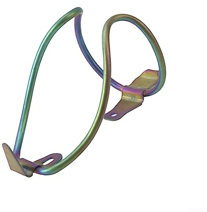 Porte-bidon de vélo, porte-bouteille d'eau de vélo en alliage de titane Porte-gobelet pour vélo avec boulons arc-en-ciel