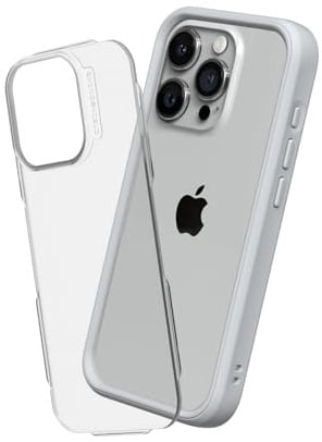 RhinoShield Mod NX Modulare Hülle für iPhone 15 Pro | Bumper-Case mit Backplate, modulares 2-Wege-Design, Fallschutz nach Militärstandard