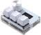 Mini Clavier Mécanique, Clavier USB-C Personnalisé RGB Déclenchement Rapide 3 Touches avec Bouton/écran/commutateur Magnétique (Color : White, Size : Magnetic Red Switch)
