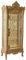 Schrank Vitrine Antik Vitrinenschrank Gold Standvitrine 206x74x42cm bar091 Palazzo Exklusiv