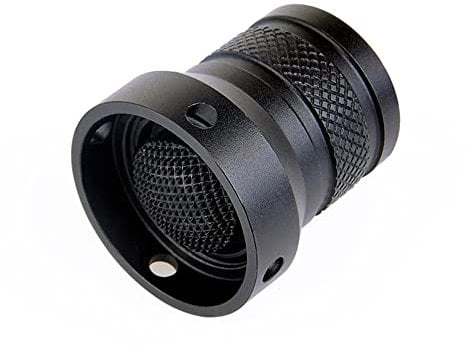 QIRUIMY Tactical M300 M600 LED Airsoft Torch Switch Rear,Tail Cap Click Switch Flashlight Accessories for M300 M600 Light Black