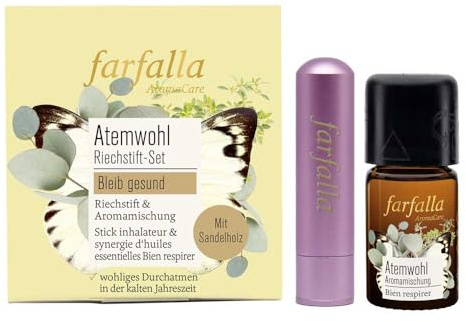 Farfalla Riechstift Set, Atemwohl Bleib gesund, 3er Pack