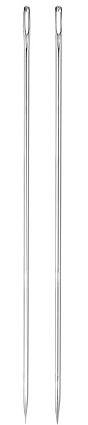 QUARKZMAN 2Stk 8 Polstermöbel Needles Groß Ösen Stich Nadeln Edelstahl Gerade Hand Nähnadeln für Hause Hand Nähen Leder Wandteppich Stickerei Tufting Gurtband-Teppich