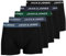 JACK & JONES Herren Unterhosen Shorts Boxershorts Trunks 5er Pack, Farbe:Schwarz, Wäschegröße:L, Artikel:- Black/Blue