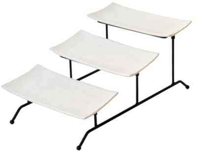 PRETYZOOM etagere teller herausnehmbar christmas weichnachten hbz weihnachten weihnachtsgesch Abnehmbare Teller weinacht Hochzeit Kuchenstand Metall Ausstellungsstand Bankett Kuchenform Weiß