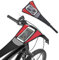 Lohill Schweißfänger für Rollentrainer, Fahrradschweißnetz Fahrrad Schweißnetzfänger, Rennrad Trainer Schweißbänder Fahrrad Schweißabdeckung mit Handy-Halterung Anti-Schweiß Schnell Trocknend