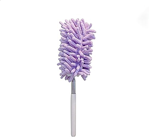 spolverino, spolverino di piume, Spolverino, Spolverino statico Spolverino statico for la casa Mini pieghevole e retrattile for la pulizia degli artefatti Polvere di ciniglia (Rosa) ( Color : Purple )