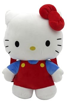 CyP Brands Hello Kitty, Sanrio, Rucksack, Plüsch, Taschen, Figur Hello Kitty, Weiß, offizielles Produkt, weiß, Estandar, Casual