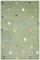 AKCILA Lima rechteckig Kinder Teppich Minze 140x190cm, Kinderzimmer Kurzflor Teppiche| Kinderteppich Mädchen| Kids Carpet |Spielteppich Kinder Babyzimmer Tepich |gepunktetes Muster |Wohnzimmer Teppich
