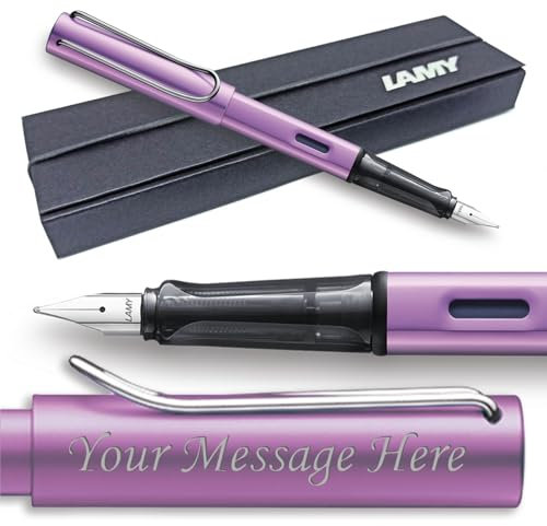 Lamy Al-Star Fountain Pen - Choose Colour/Nib Width (GIFT BOXED) - Engraving Available (Medium Nib, Lilac)