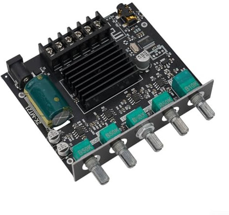 ZK-MT21 5.0 Hi-Fi Ampslifier Board 2.1 Channel Subwoofer Board 50W+100W Output Stereo Module DIY Equalizer For Home Theater Speakers, Studio, MAMP1