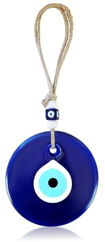XoeLLe Nazar Boncuk, Evil Eye, Türkisches Auge, Blaues Auge Glas Anhänger, Schutz Charms Amulett Wandbehang Ornament Böse Augen, Glücksbringer, Good Luck Ornament für Rückspiegel Segen Ornament