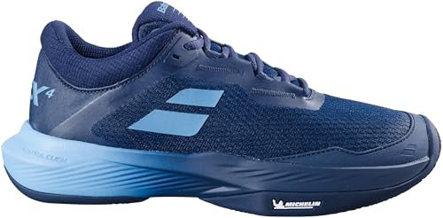 Babolat Men's, SFX 4 AC M Tennis Shoes, Size 47, Drive Blue, Superior Comfort, Wide Fit,Optimal Support, Extra Cush Technology, Lightweight and Ventilated Upper, Thick Ortholite Sole, 13 UK