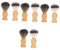 minkissy 4 Sätze on Shave Easy Putz Gesicht Reinigung Schwimmblase Schaumreinigung Rasierapparat Friseur-nackenbürste Liner Rasierpinsel Für Den Haushalt Salon Rasierpinsel Holz 2 Stück * 4