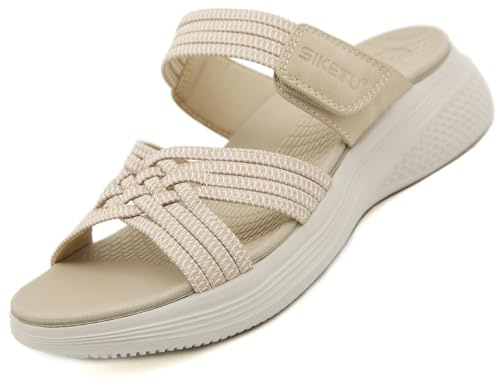 ZDQ Sandales Femme Été Confortable Orthopédique Chaussons Legere Chaussures Plate Claquettes