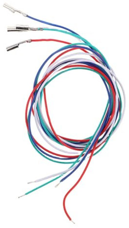 TEMPNAP 4pcs Headshell Connection Wires for Turntables and Phonographs Audio Cables Sound Transmission and Lengths