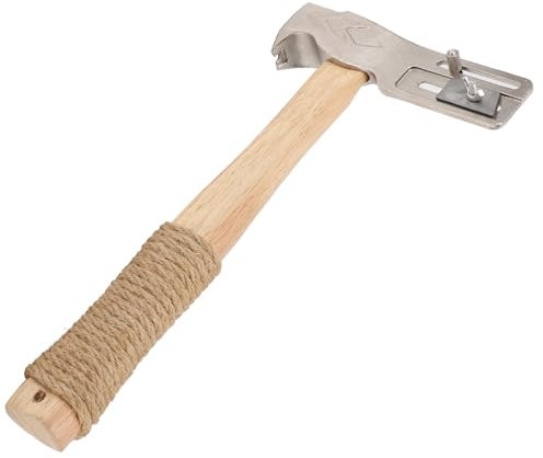 HEEPDD Magnetic Roofing Hammer with Nail Holder, Multifunctional Roofing Hatchet Shovel, Iron Construction for Quick Installation Ergonomic Wood Handle Tool for Roofers Builders