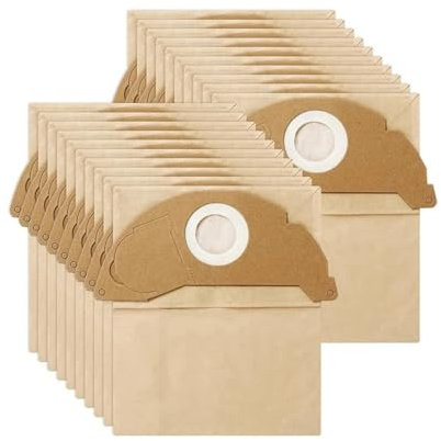 20 Stück Staubsaugerbeutel, kompatibel mit Karcher, WD2 MV2 WD 2.200 WD2250 A2004 A2054 A2099, 6.904-322.0 Roboter-Staubsauger-Ersatz