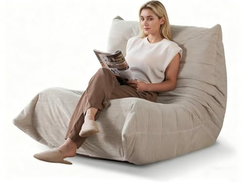 Caikbms Samt Lazy Floor Sofa Sitzsack Couch Lounge Togo Akzentstuhl für Wohnzimmer Schlafzimmer Büro Einzelgröße A,Single