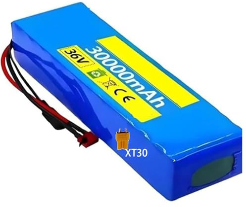 36V 30Ah E-Bike-Akku 73S3P Akku Für Elektrofahrräder Inklusive 42V 2A Ladegerät Ersatz-Lithium-Akku Für Elektroscooter Für 100W-600W Elektroroller XT30 Plug,36V 30Ah