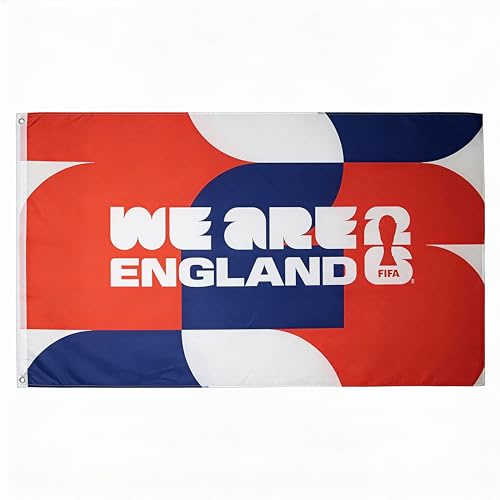 Hy-Pro Officially Licensed FIFA World Cup 2026 5ft x 3ft England Flag – National Team Supporter Banner – Vibrant Colours for Home, Garden & Match Day Celebrations