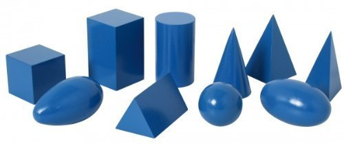 Geometrische Körper, groß, blau
