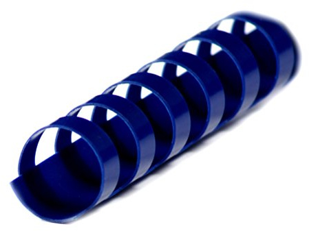 r&b BRP220-BL Plastikbinderücken 21 Ringe 22 mm, 50 Stück