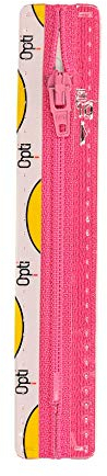 Opti S40-15-00786 Reißverschluss, 100Prozent Polyester, 00786 Rosa, 15cm