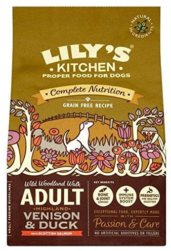 Lily's Kitchen Adult Venison & Duck Dry Dog Food 1kg (PACK OF 6)